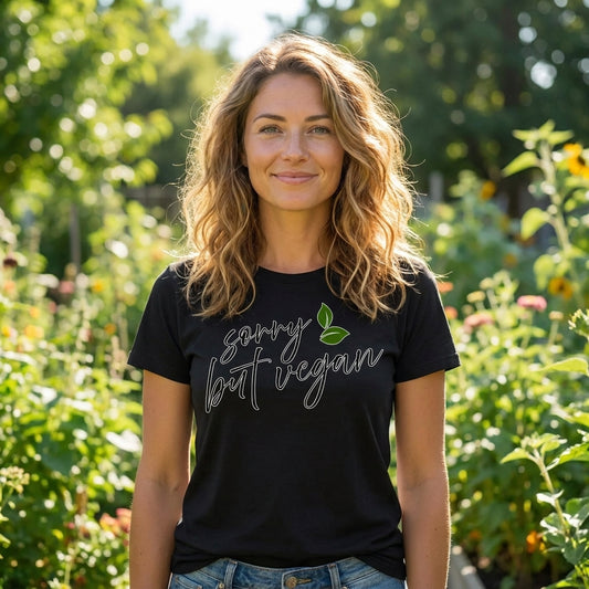 vegwear "sorry but vegan" - Damen T-Shirt, bio, vegan