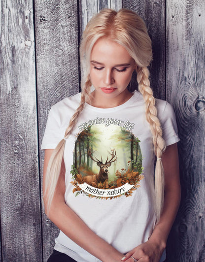 Motif "mother nature" - women's organic T-shirt