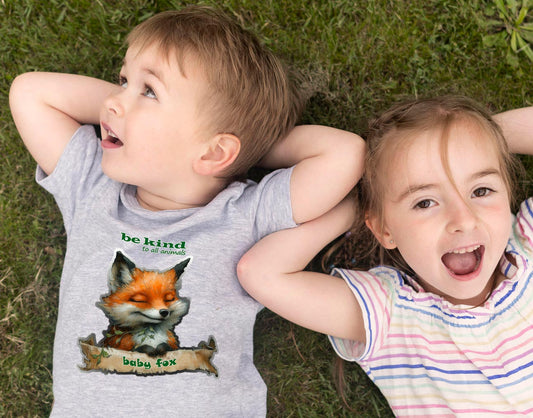 Motiv "Baby Fox" - Kinder Bio T-Shirt