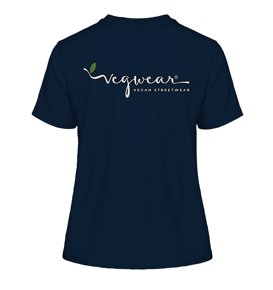 Motif "actio = reactio" - tight-fitting women's organic T-shirt