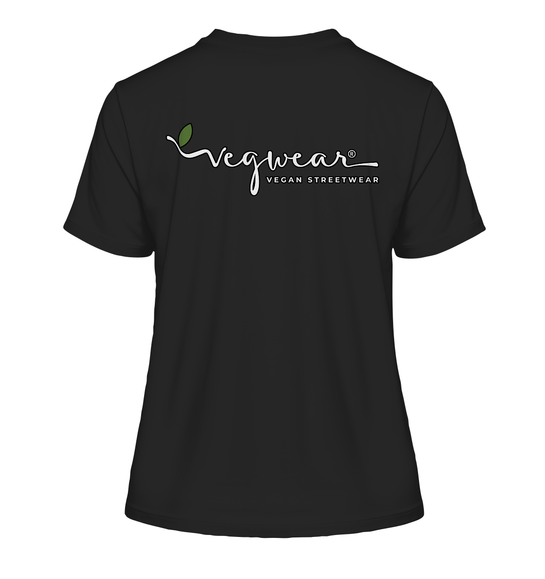 Motif "actio = reactio" - tight-fitting women's organic T-shirt