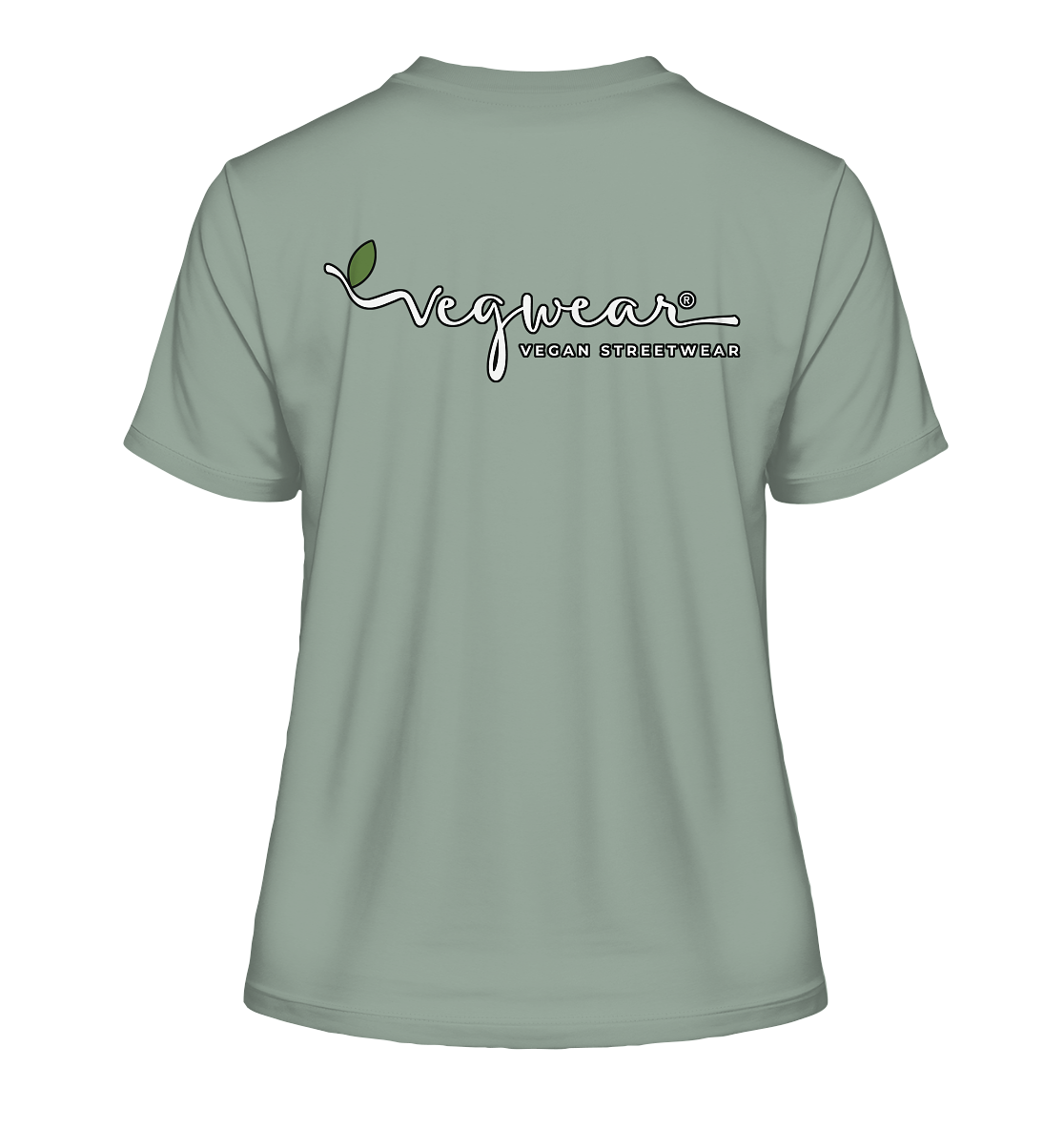 Motif "actio = reactio" - tight-fitting women's organic T-shirt
