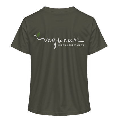 Motiv "vegwear Logo weiß" - Damen Bio T-Shirt