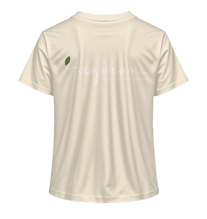 Motiv "vegwear Logo weiß" - Damen Bio T-Shirt
