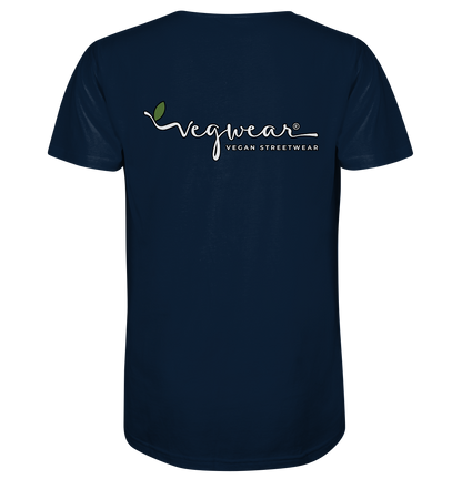 Motif "actio = reactio" - Men's Organic T-Shirt V-Neck