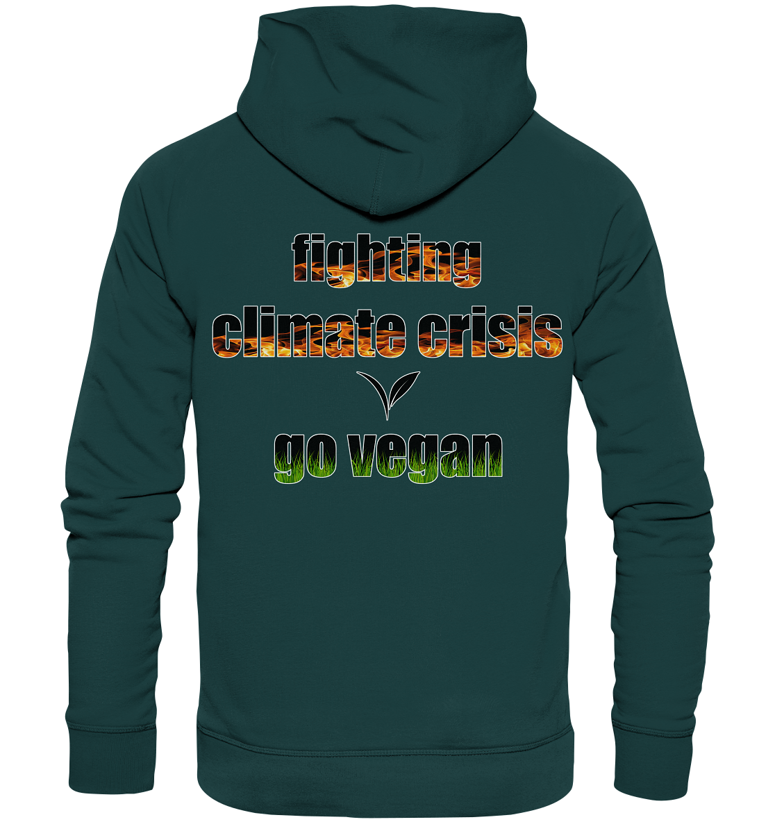 Motiv "fighting climate cirsis" - Bio Hoodie / Kapuzenpulli