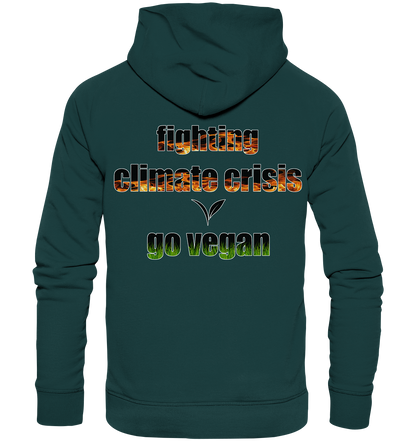 Motiv "fighting climate cirsis" - Bio Hoodie / Kapuzenpulli