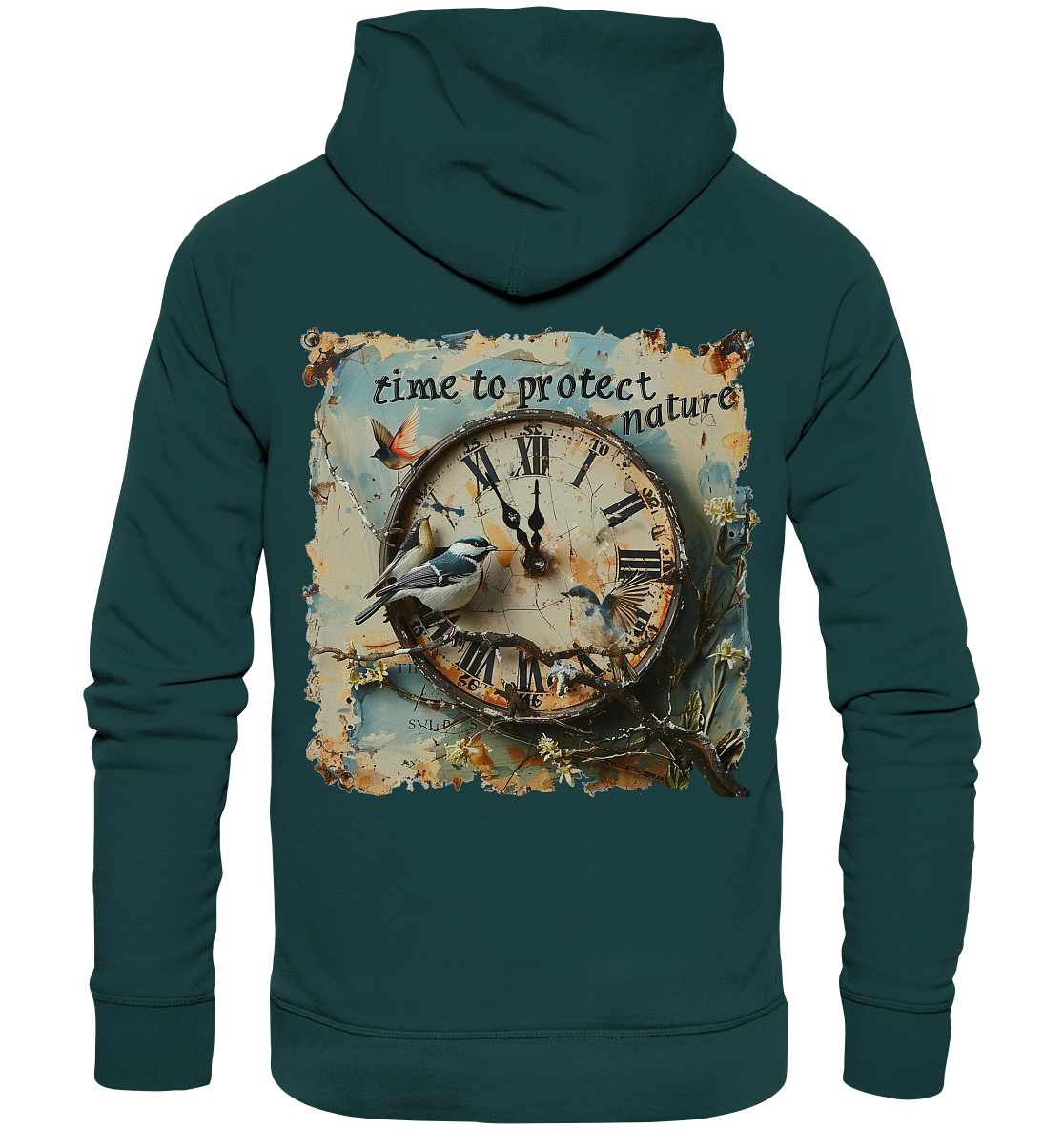 Uhr - time to protect - hoodie