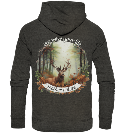 motif "mother nature" - unisex organic hoodie / hooded sweatshirt