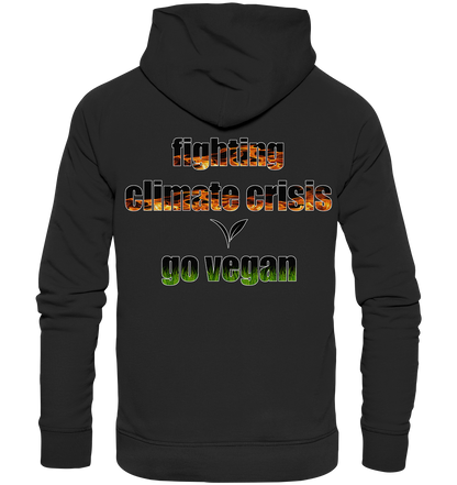 Motiv "fighting climate cirsis" - Bio Hoodie / Kapuzenpulli