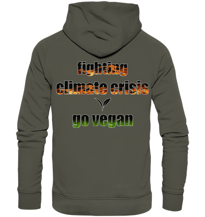 Motiv "fighting climate cirsis" - Bio Hoodie / Kapuzenpulli