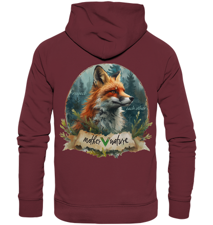 Motif "respect each other" - unisex organic hoodie / hoodie