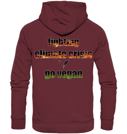 Motiv "fighting climate cirsis" - Bio Hoodie / Kapuzenpulli