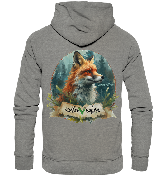 Motif "respect each other" - unisex organic hoodie / hoodie