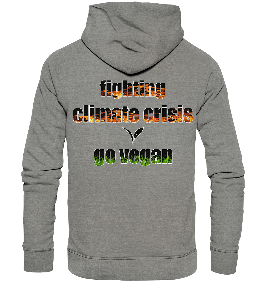 Motiv "fighting climate cirsis" - Bio Hoodie / Kapuzenpulli