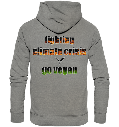 Motiv "fighting climate cirsis" - Bio Hoodie / Kapuzenpulli