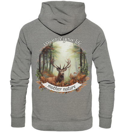 motif "mother nature" - unisex organic hoodie / hooded sweatshirt
