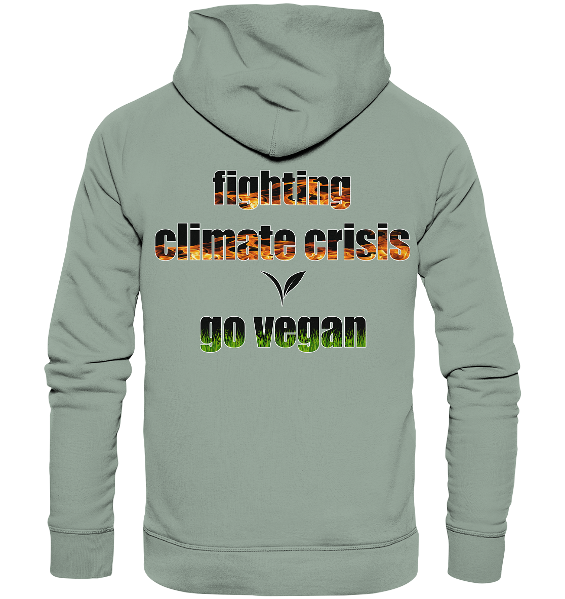 Motiv "fighting climate cirsis" - Bio Hoodie / Kapuzenpulli