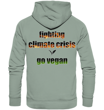Motiv "fighting climate cirsis" - Bio Hoodie / Kapuzenpulli