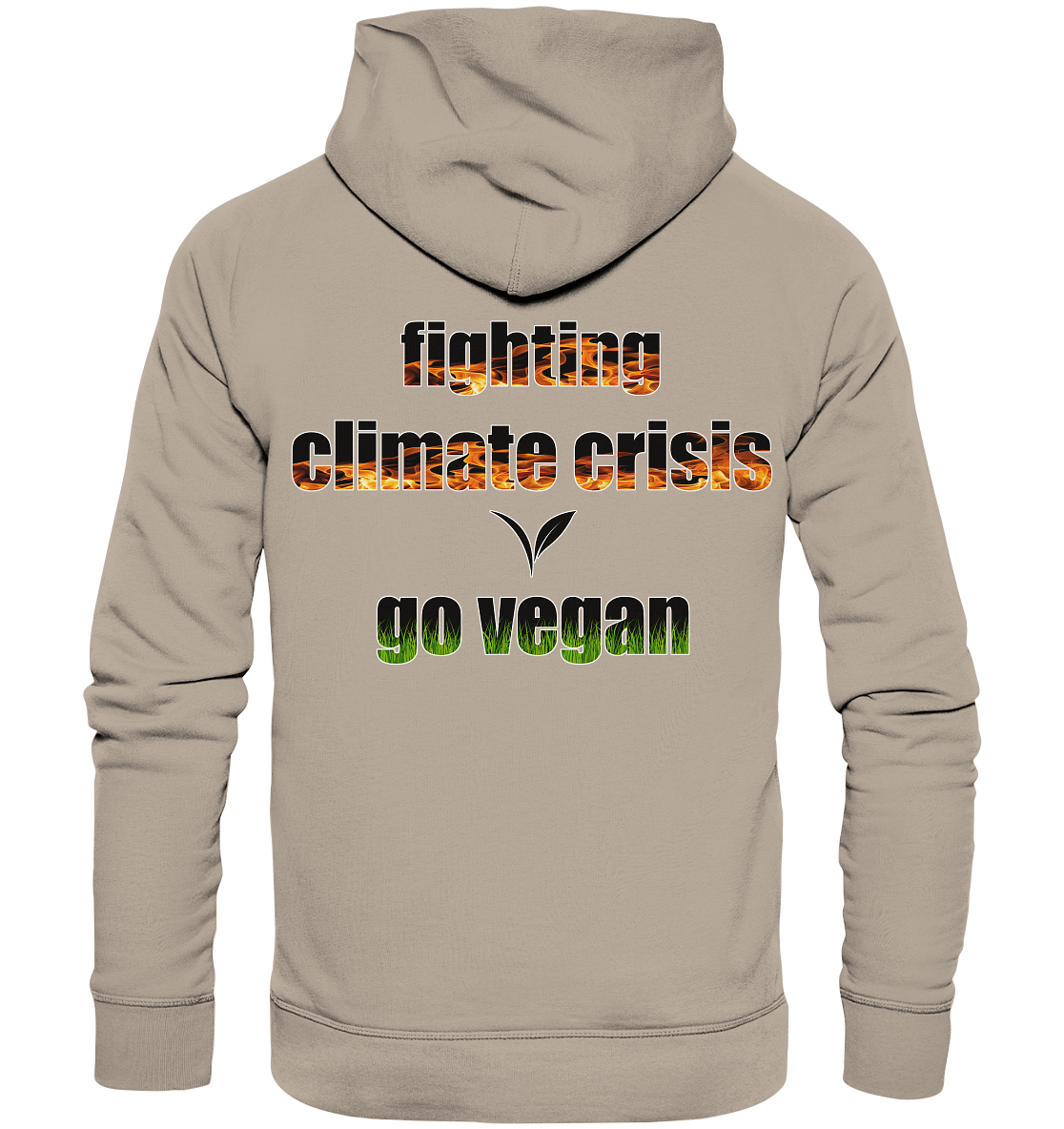 Motiv "fighting climate cirsis" - Bio Hoodie / Kapuzenpulli