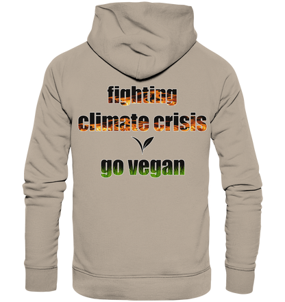 Motiv "fighting climate cirsis" - Bio Hoodie / Kapuzenpulli