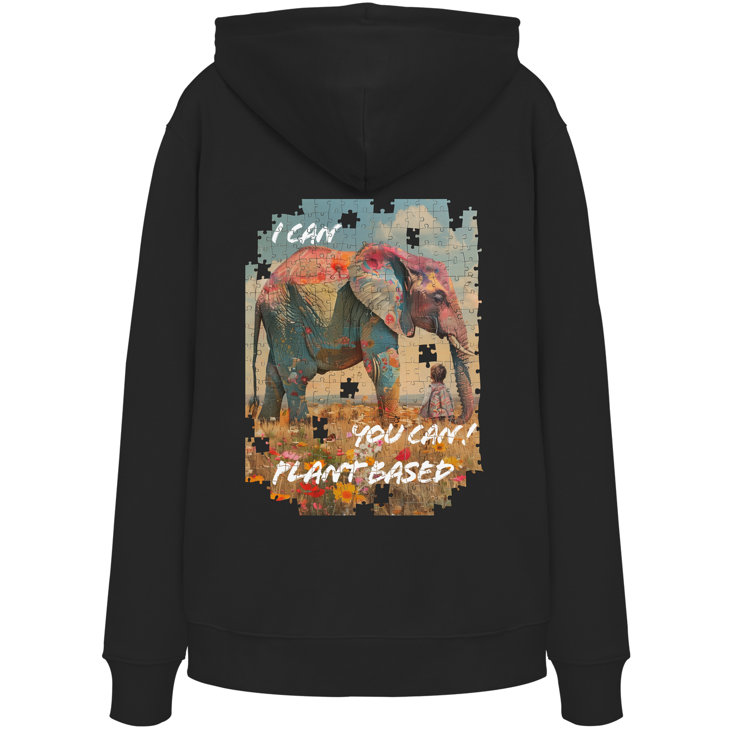 "I can you can"- unisex Hoodie / Kapuzenpulli, bio, vegan