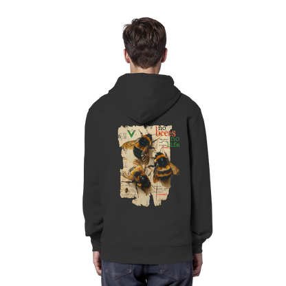 vegwear "no bees no life" - unisex Bio Hoodie / Kapuzenpulli, vegan