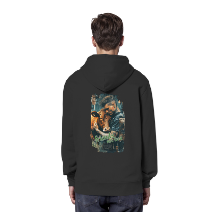 vegwear "friends not food" - unisex Bio Hoodie / Kapuzenpulli, vegan, fair