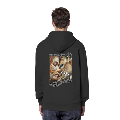 Motif "actio = reactio" - unisex organic hoodie / hoodie