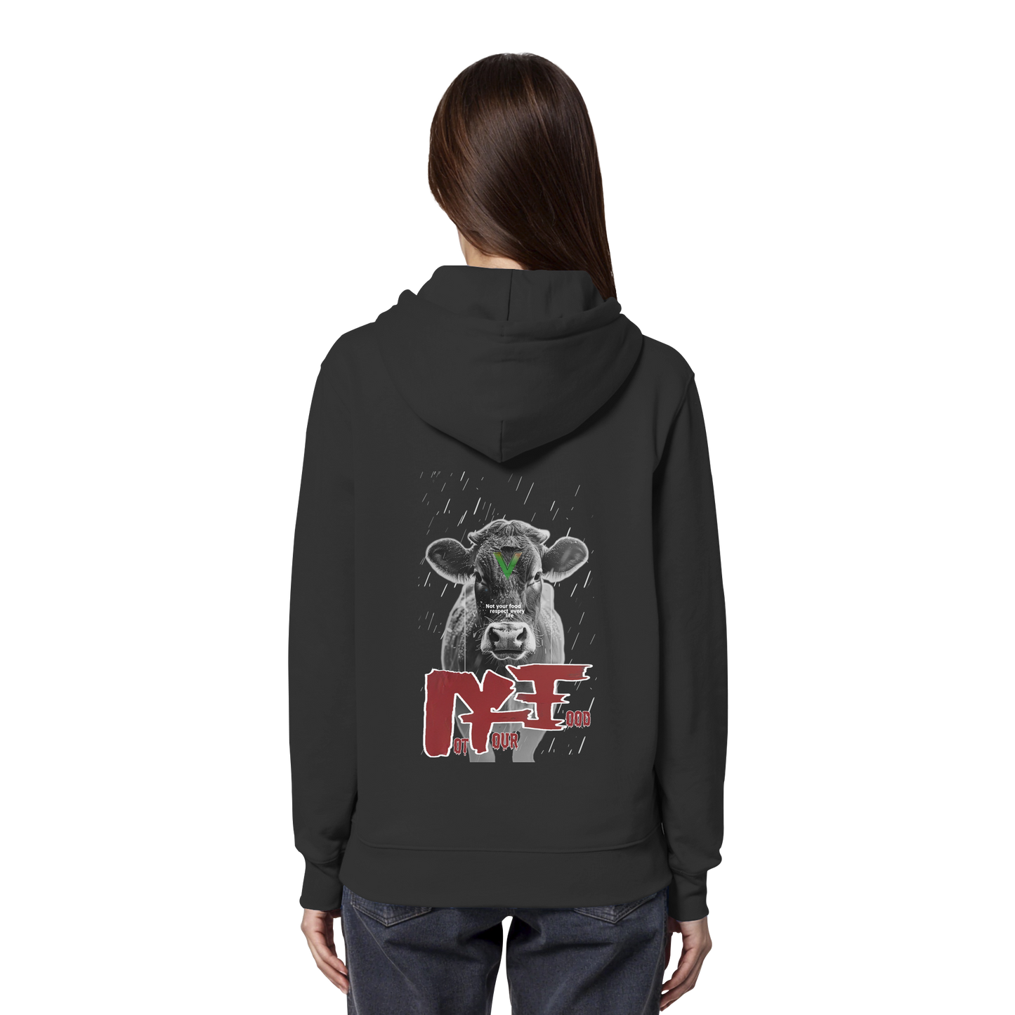 Unisex Bio Hoodie: 'Not Your Food' Kapuzenpulli | vegwear
