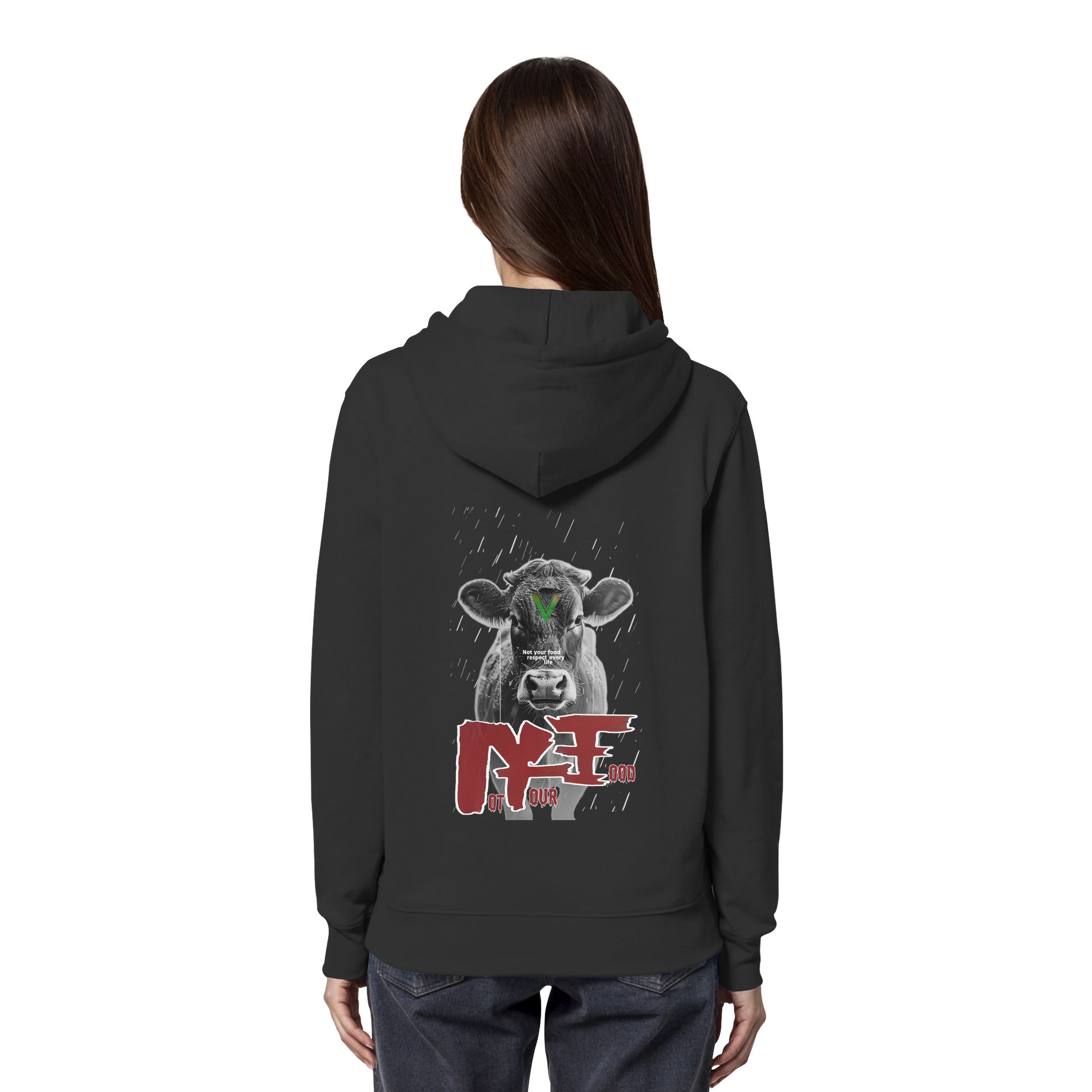 Unisex Bio Hoodie: 'Not Your Food' Kapuzenpulli | vegwear