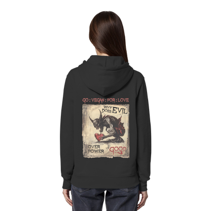 vegwear "why does evil" - unisex Bio Hoodie / Kapuzenpulli
