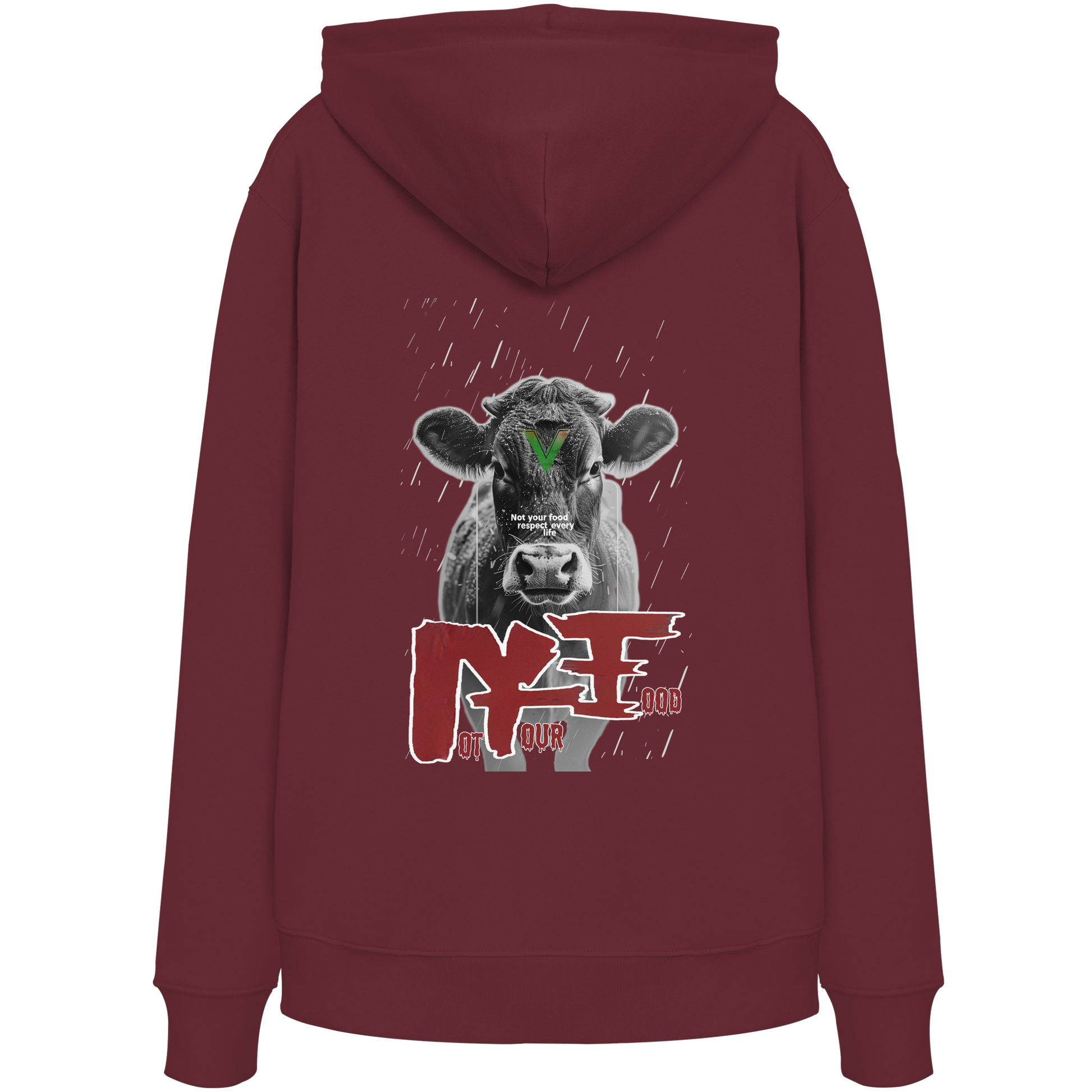 Unisex Bio Hoodie: 'Not Your Food' Kapuzenpulli | vegwear