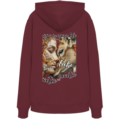 Motif "actio = reactio" - unisex organic hoodie / hoodie