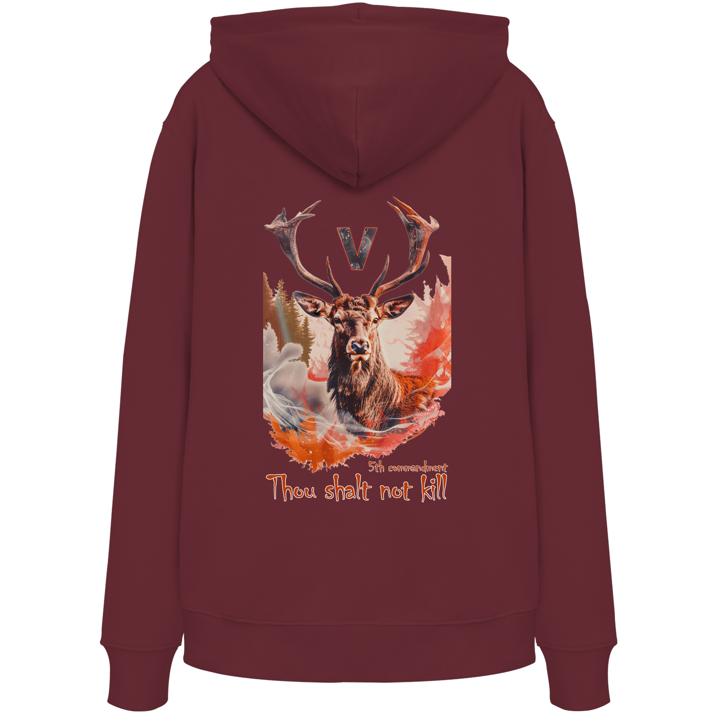 vegwear "thou shalt not kill" - Bio Hoodie / Kapuzenpulli unisex