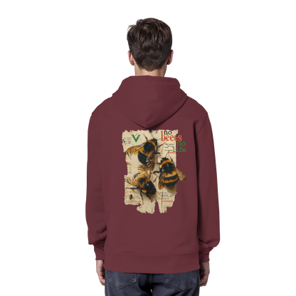 vegwear "no bees no life" - unisex Bio Hoodie / Kapuzenpulli, vegan
