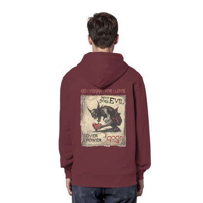 vegwear "why does evil" - unisex Bio Hoodie / Kapuzenpulli