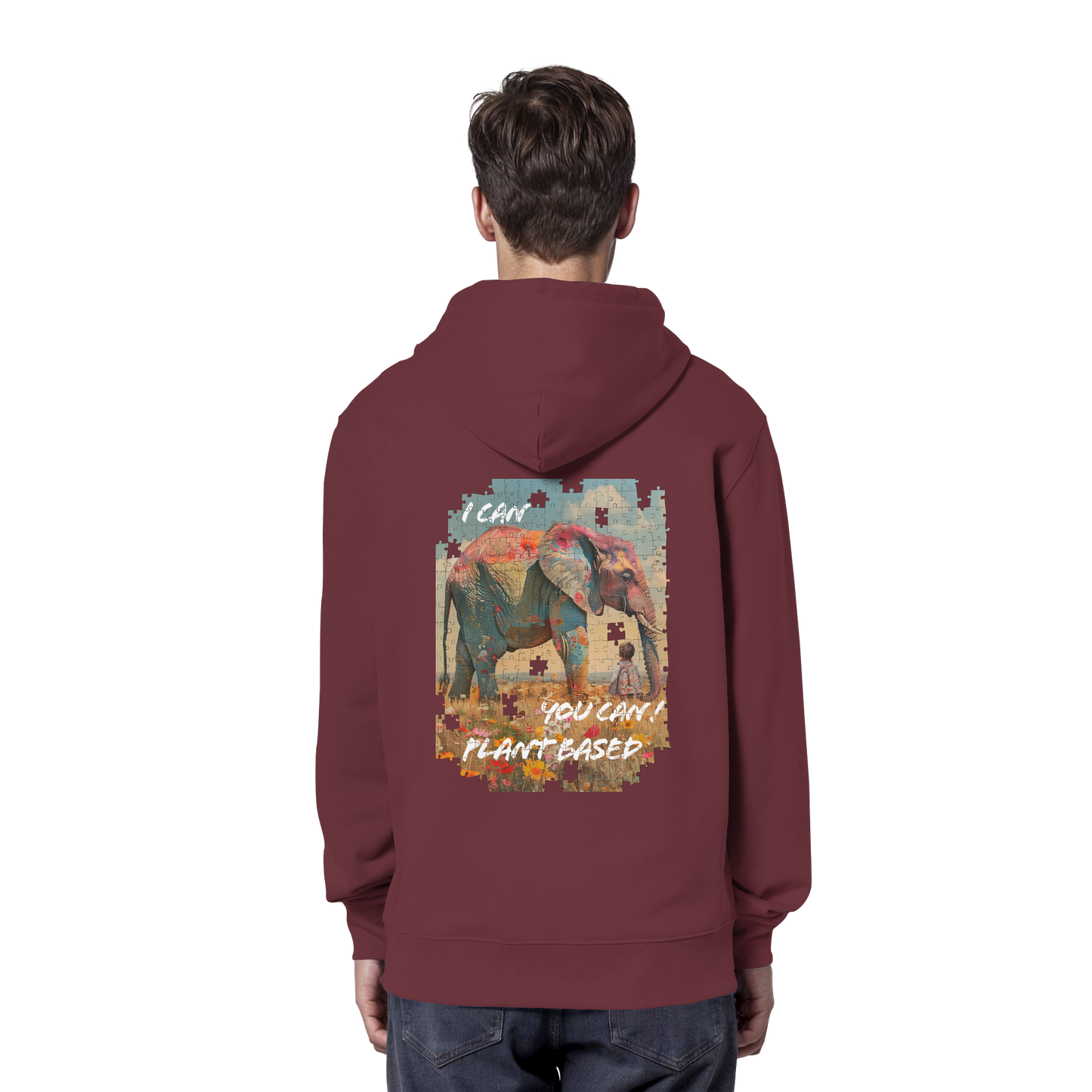 "I can you can"- unisex Hoodie / Kapuzenpulli, bio, vegan