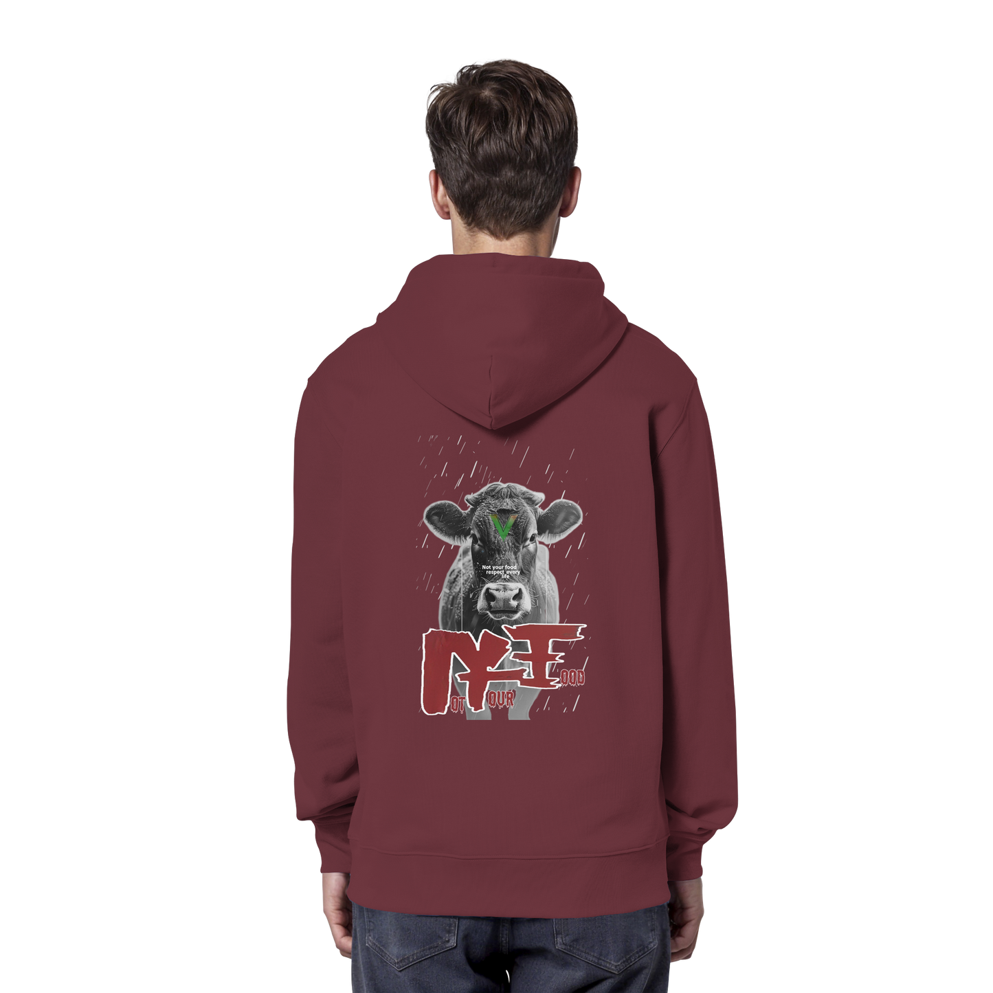 Unisex Bio Hoodie: 'Not Your Food' Kapuzenpulli | vegwear