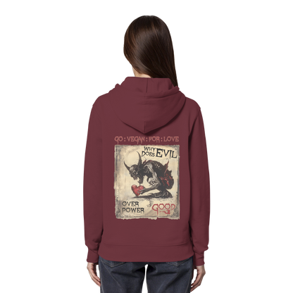 vegwear "why does evil" - unisex Bio Hoodie / Kapuzenpulli