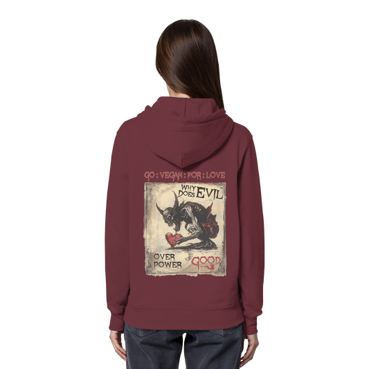 vegwear "why does evil" - unisex Bio Hoodie / Kapuzenpulli