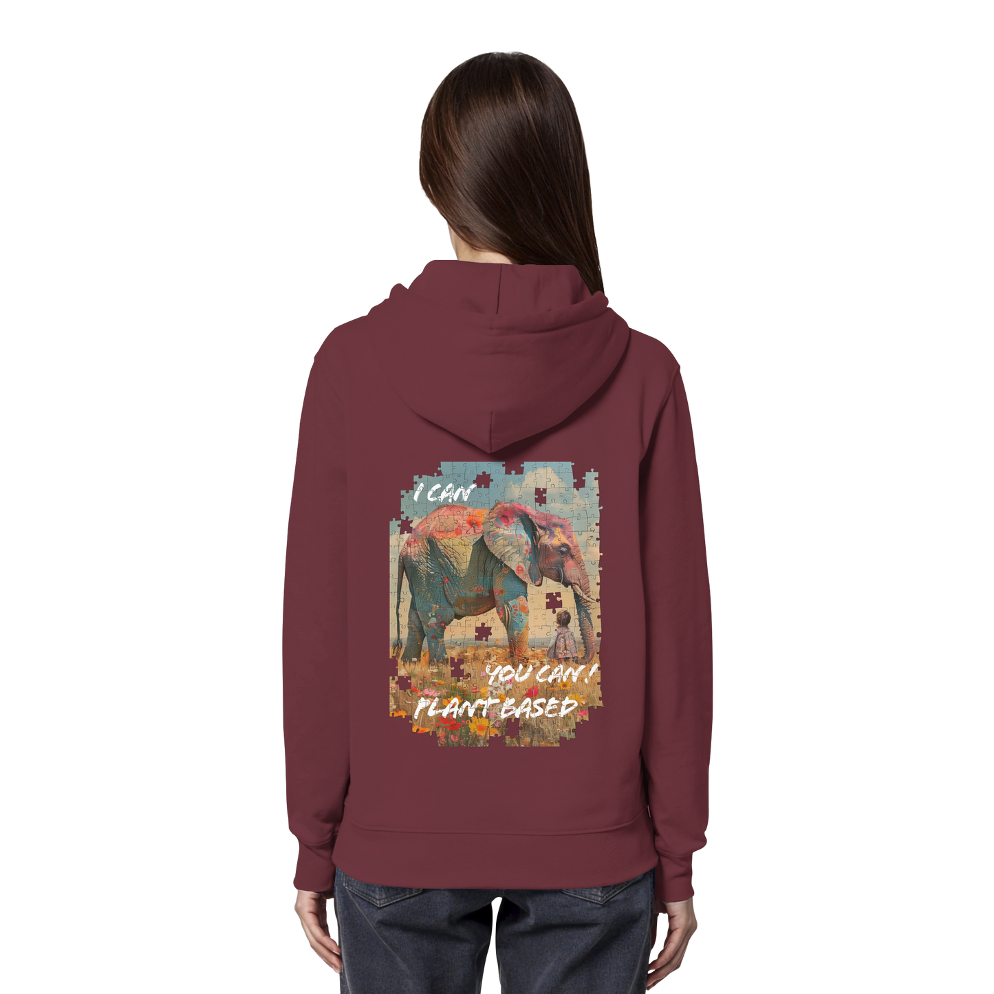 "I can you can"- unisex Hoodie / Kapuzenpulli, bio, vegan