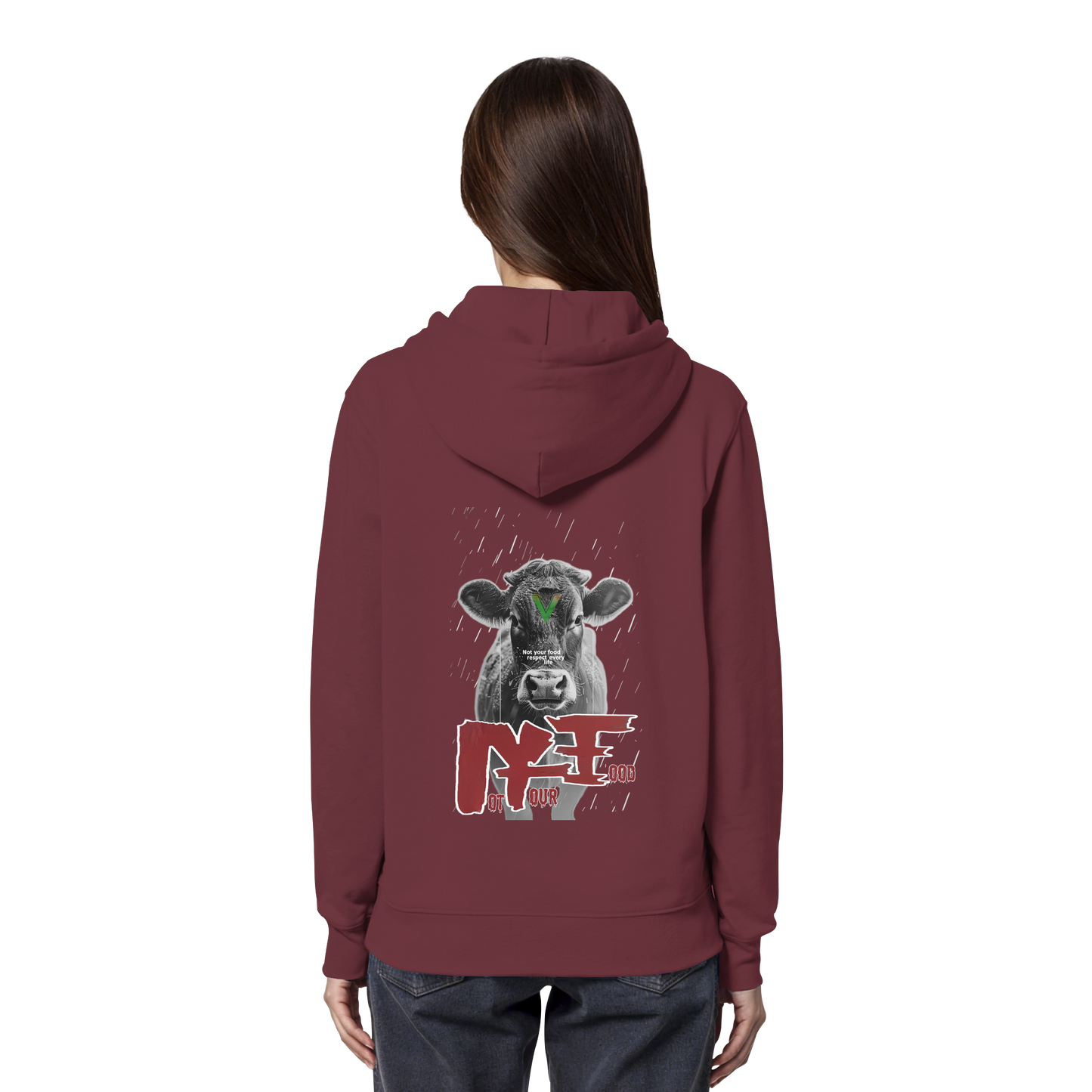 Unisex Bio Hoodie: 'Not Your Food' Kapuzenpulli | vegwear