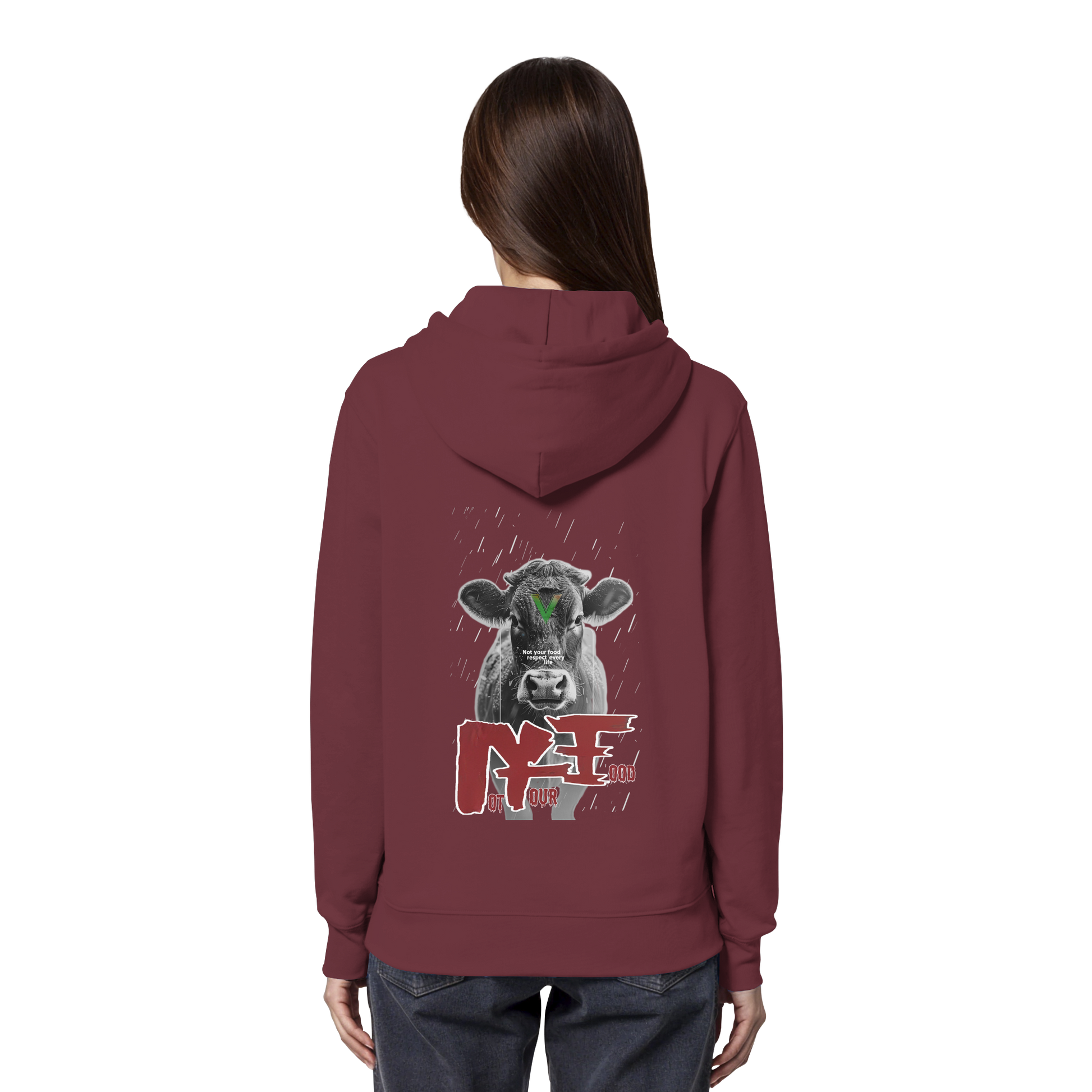 Unisex Bio Hoodie: 'Not Your Food' Kapuzenpulli | vegwear