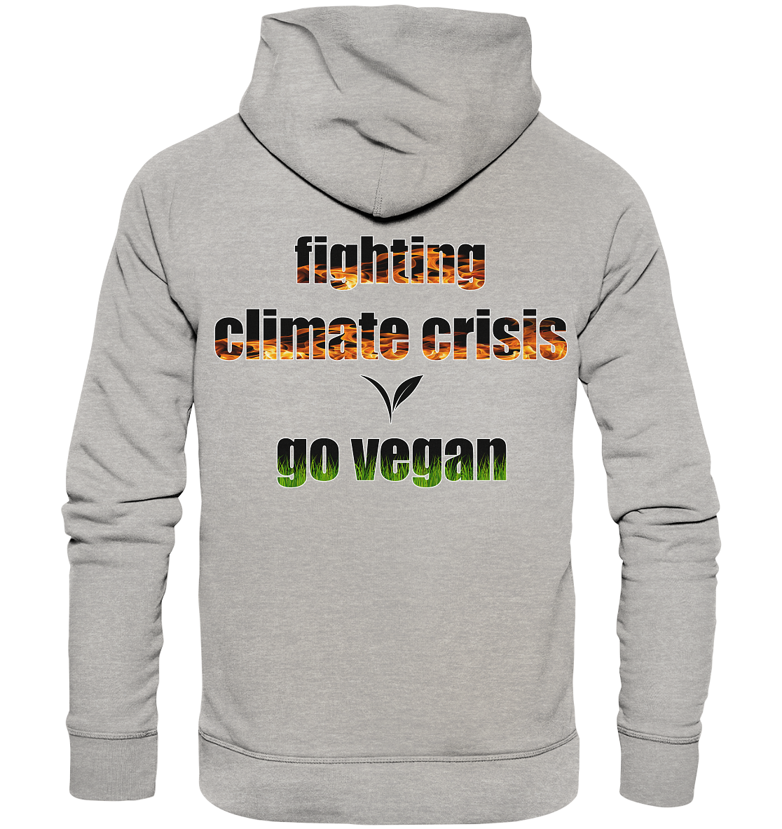 Motiv "fighting climate cirsis" - Bio Hoodie / Kapuzenpulli