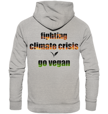 Motiv "fighting climate cirsis" - Bio Hoodie / Kapuzenpulli