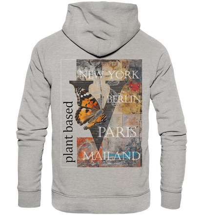 Motiv "plant based cities" - unisex Bio Hoodie / Kapuzenpulli