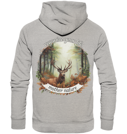 motif "mother nature" - unisex organic hoodie / hooded sweatshirt