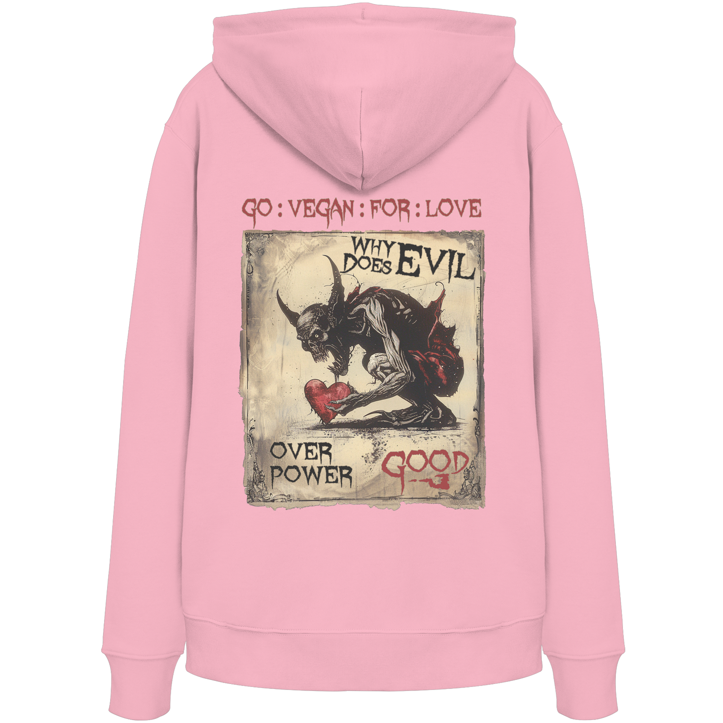 vegwear "why does evil" - unisex Bio Hoodie / Kapuzenpulli
