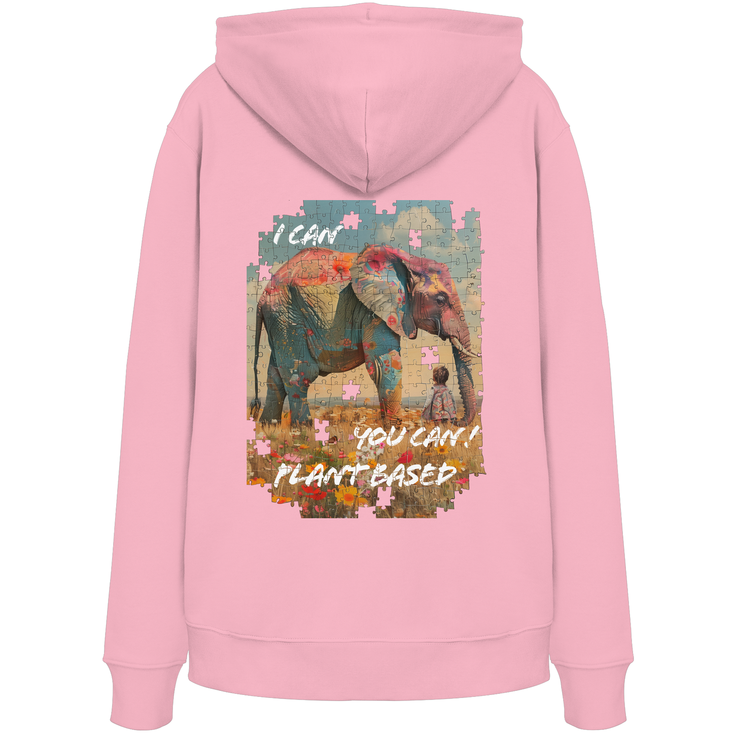 "I can you can"- unisex Hoodie / Kapuzenpulli, bio, vegan